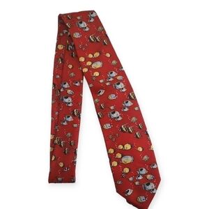Stagg Red Tropical Fish Print Tie *3 for $30